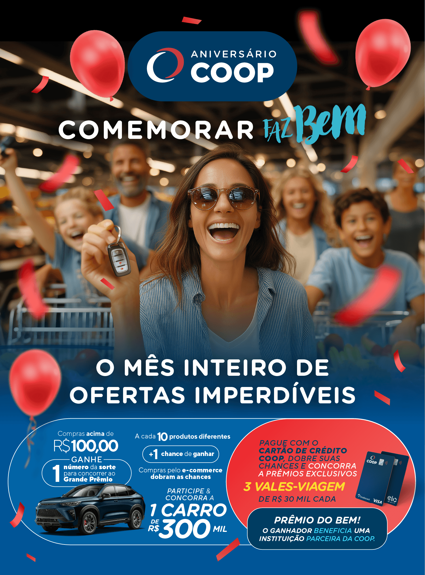 Banner sobre o aniversário Coop